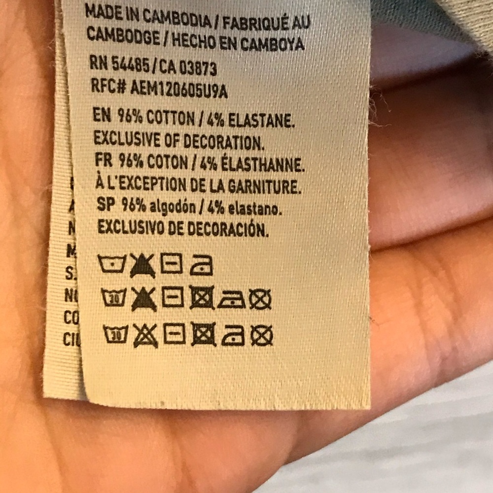 American Eagle Olive Green Braided Crop Top - Picture 8 of 9